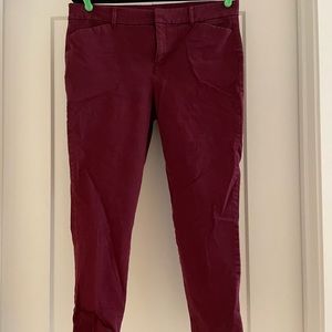 Maroon Old Navy Pixie pants size 14